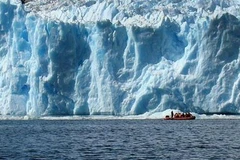 Sông băng tại Công viên quốc gia Laguna San Rafael, cách thủ đô Santiago của Chile 1.300km về phía Nam. (Nguồn: AFP/TTXVN)
