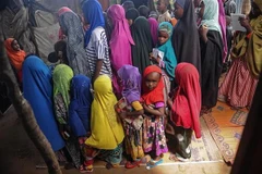 Trẻ em Somalia tại một trại tị nạn ở Mogadishu. (Nguồn: AFP/TTXVN)