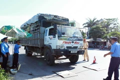 50% xe ôtô bị kiểm tra ở Nghệ An là chở quá khổ, quá tải