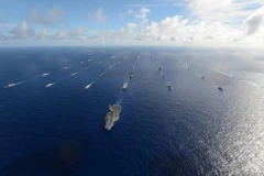 Tàu chiến các nước tham gia cuộc tập trận RIMPAC 2016. (Nguồn: Hải quân Mỹ)