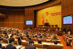 Quốc hội thông qua Luật sửa đổi, bổ sung một số điều của các luật liên quan đến Luật Quy hoạch. (Ảnh: Phương Hoa/TTXVN)