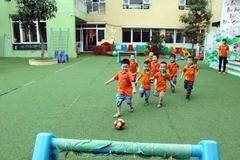 Học sinh một trường mầm non ở Hà Nội. (Nguồn: TTXVN)