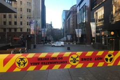Cấm lưu thông tại khu vực trung tâm Sydney. (Nguồn: abc.net.au)