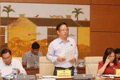 Đại biểu dự phiên họp của Ủy ban Pháp luật. (Ảnh: Nguyễn Dân/TTXVN)