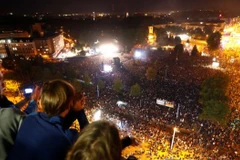 Hàng chục nghìn người đã tham dự buổi hòa nhạc. (Nguồn: Reuters)