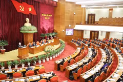 Toàn cảnh Hội nghị Trung ương 7. (Ảnh: Trí Dũng/TTXVN