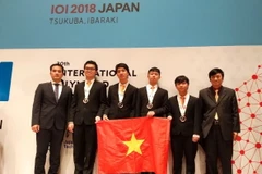 4 thí sinh Việt Nam dự thi Olympic Tin học quốc tế lần thứ 30 năm 2018 đều đạt huy chương. (Ảnh: TTXVN)