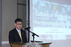 Tổng Thư ký ASEAN Lim Jock Hoi phát biểu khai mạc hội nghị. (Ảnh: Đỗ Quyên/Vietnam+)