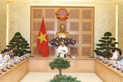 Thủ tướng Nguyễn Xuân Phúc phát biểu tại buổi làm việc. (Ảnh: Thống Nhất/TTXVN)