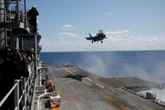 Tàu tấn công đổ bộ Wasp. (Nguồn: Reuters)