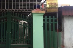 Trường mầm non Phương Nam, nơi xảy ra vụ tai nạn khiến cháu H. bị chấn thương sọ não. (Ảnh: Trung Nguyên/TTXVN)