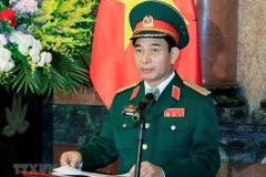 Thượng tướng Phan Văn Giang, Tổng Tham mưu trưởng Quân đội nhân dân Việt Nam, Thứ trưởng Bộ Quốc phòng phát biểu khai mạc hội nghị. (Ảnh: Dương Giang/TTXVN)