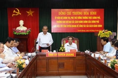 Phó Thủ tướng Thường trực Chính phủ Trương Hòa Bình phát biểu ý kiến. (Ảnh: Doãn Tấn/TTXVN)