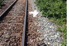 Vị trí xảy ra một vụ tai nạn giữa tàu hỏa và xe ôtô. (Ảnh minh họa. Nguồn: TTXVN)