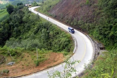 Đèo Lò Xo đoạn qua huyện Đăk Glei. (Ảnh: Cao Nguyên/TTXVN) 