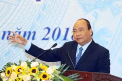 Thủ tướng Nguyễn Xuân Phúc phát biểu chỉ đạo hội nghị. (Ảnh: Thống Nhất/TTXVN)