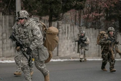 Binh sỹ Mỹ ở Hàn Quốc. (Nguồn: Breitbart)