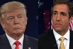 Tổng thống Mỹ Donald Trump và luật sư Michael Cohen. (Nguồn: Supplied)