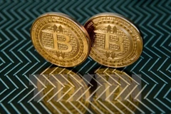 Đồng Bitcoin tại Washington, Mỹ. (Nguồn: AFP/TTXVN) 