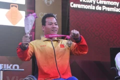 Vận động viên khuyết tật Lê Văn Công. (Nguồn: Vietnam+)