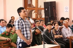 Bị cáo Nguyễn Phúc Đức tại phiên tòa. (Ảnh: Huỳnh Phúc Hậu/TTXVN)