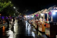 Một góc tuyến phố đi bộ Trịnh Công Sơn trong ngày mở cửa. (Ảnh: Thanh Tùng/TTXVN)