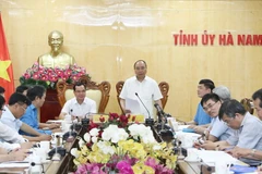 Thủ tướng Nguyễn Xuân Phúc phát biểu chỉ đạo. (Ảnh: Thống Nhất/TTXVN)