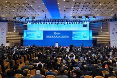 Toàn cảnh lễ khai mạc Diễn đàn châu Á Bác Ngao 2018. (Nguồn: THX/TTXVN)