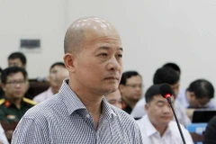 Bị cáo Đinh Ngọc Hệ, nguyên Phó Tổng giám đốc Tổng Công ty Thái Sơn (Bộ Quốc phòng) tại phiên tòa. (Ảnh: Văn Điệp/TTXVN)