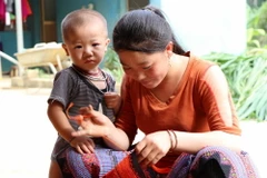 Cuộc sống người dân xã Lóng Luông, huyện Vân Hồ, tỉnh Sơn La trở lại bình thường. (Ảnh: TTXVN) 