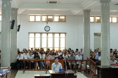 Bị cáo Phạm Thanh Hải tại phiên tòa. (Ảnh: Nguyễn Cúc/TTXVN)