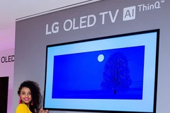OLED TV đời 2018 được giới thiệu tại Warsaw, Ba Lan ngày 14/4. (Nguồn: Yonhap/TTXVN)