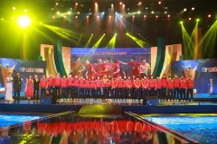 Đội tuyển Bóng đá nữ Việt Nam giành danh hiệu 'Đội tuyển của năm.' (Ảnh: Quốc Khánh/TTXVN)