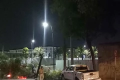 Hiện trường vụ tai nạn. (Ảnh: Thành Chung/TTXVN)