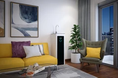 Máy lọc nước Optimus được thiết kế dạng tủ đứng đặt sàn khá tinh tế. (Ảnh: Karofi) 