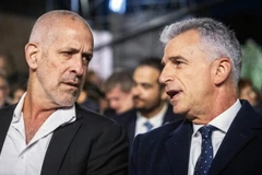 Người đứng đầu Cơ quan tình báo Israel David Barnea (phải) và người đứng đầu Cơ quan an ninh nội địa Ronen Bar. (Nguồn: Flash90)