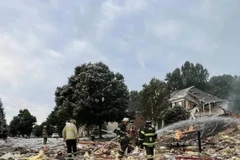 Hiện trường vụ nổ nghi rò rỉ khí gas ở Mỹ