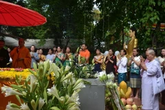 Lễ mừng Phật Đản 2016 tại chùa Phật Tích. (Ảnh: Nguyễn Chiến/Vietnam+)