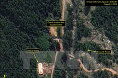 Bãi thử hạt nhân Punggye-ri của Triều Tiên. (Nguồn: 38 North/TTXVN)