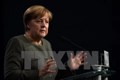 Thủ tướng Đức Angela Merkel phát biểu tại một sự kiện ở Nuremberg, miền nam Đức ngày 1/9. (Ảnh: AFP/TTXVN)
