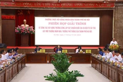 Quang cảnh phiên giải trình. (Ảnh: Văn Điệp/TTXVN)