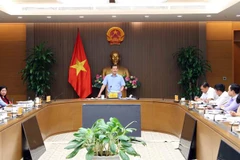 Phó Thủ tướng Lê Minh Khái phát biểu. (Ảnh: An Đăng/TTXVN)