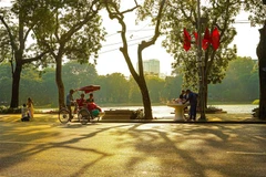 Hồ Hoàn Kiếm, Hà Nội. (Ảnh: Khánh Hòa/TTXVN)