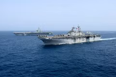 Tàu sân bay. (Nguồn: AP)