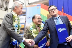 Quang cảnh tại lễ ký kết. (Nguồn: Reuters)