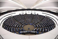 Toàn cảnh phiên họp Nghị viện châu Âu ở Strasbourg, Pháp. (Ảnh: AFP/TTXVN)