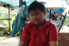 Học sinh Nguyễn Ngô Minh T. (Ảnh: Nam Thái/TTXVN)