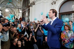 Ông Sebastian Kurz phát biểu. (Nguồn: Reuters)