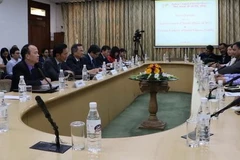 Đối thoại lần 2 giữa Hội đồng Các vấn đề thế giới của Ấn Độ (ICWA) và Viện Hàn lâm Khoa học xã hội Việt Nam (VASS). (Ảnh: Huy Lê/Vietnam+)