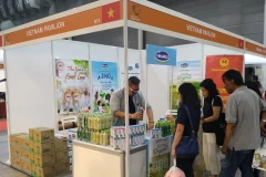 Gian hàng của Vinamilk dự hội chợ. (Ảnh: CTV)